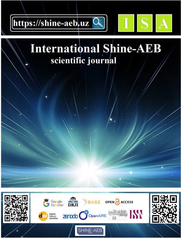 					View Vol. 1 No. 2 (2024): International Shine-AEB Scientific Journal (ITC) 2-son 1(2)
				